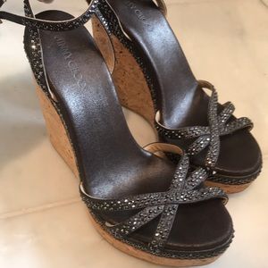 Jimmy Choo Crystal wedges